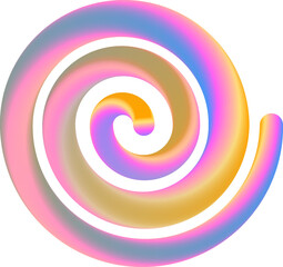 Abstract 3D gradient elements graphic.