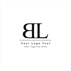 BL LB initial based Alphabet icon logo