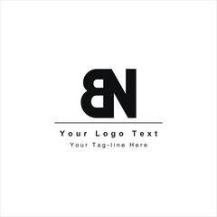 BN NB initial based Alphabet icon logo