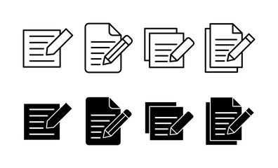 Note icon vector for web and mobile app. notepad sign and symbol