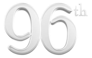 96 th anniversary - white number anniversary