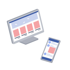 インターネット 情報発信のイラスト