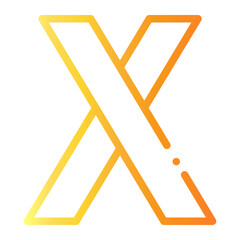 letter x icon