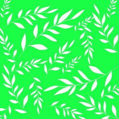 bamboo leaves seamless pattern