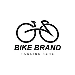 Bicycle Logo, Vehicle Vector, Bicycle Silhouette Icon, Simple Design Inspiration
