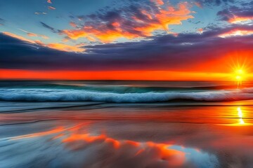sunrise on the shore