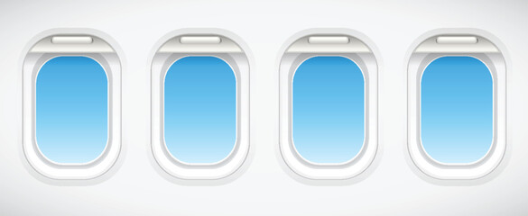 Air Travel Window Scene