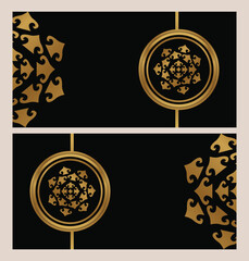 luxury set cover design. with a mix of gold and black. for weddings, books, business covers. vector illustration
