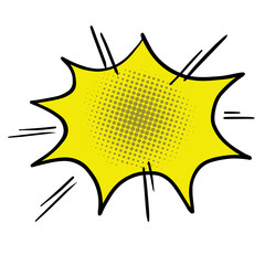 Comic Speech Bubble Pop Art Hand Drawn Drawing Emotion Design