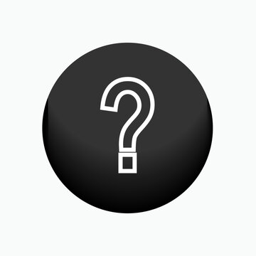 Question Mark Icon - Vector, Sign and Symbol for Design, Presentation, Website or Apps Elements.  
