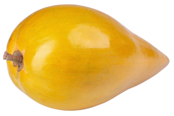Egg fruit, Canistel, Yellow Sapote isolated on a transparent background