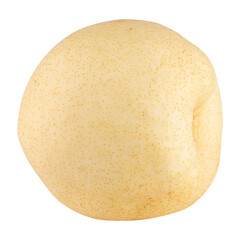 Fresh group oriental pear isolated on a transparent background.