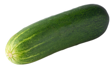 fresh cucumbers isolated on a transparent background