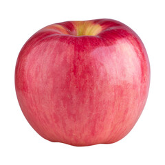 red apple isolated on a transparent background.