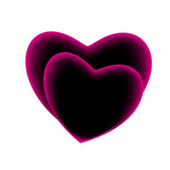 Realistic 3d design icon heart symbol love