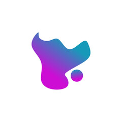 Futuristic Blob Shape Color