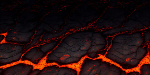 red lava texture background, Generative AI