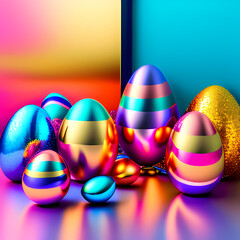 イースター, 卵, 休日, 卵, とぶ, デコレーション, お祝い, 色, カラフル, イラスト, ベクター, デザイン, イースター エッグ, 模様, カード, 4月, 幸せな, シンボル, 緑, カラード, 季節, 草, 黄色, 文科系, 化粧した