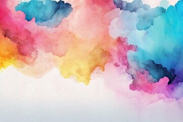 Colorful Watercolor Abstract Background.