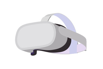 Virtual Reality Headset D-VR For Meta Quest 2 Advanced vector illustration