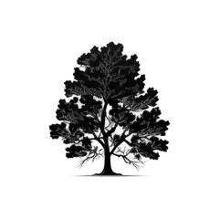 Tree On White Background - Generative Ai
