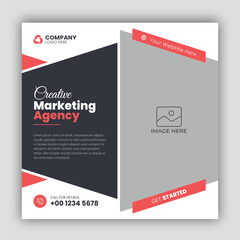 Digital marketing agency and corporate social media post template