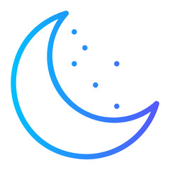 moon gradient icon