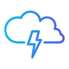 lightning bolt gradient icon