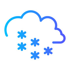 snowing gradient icon