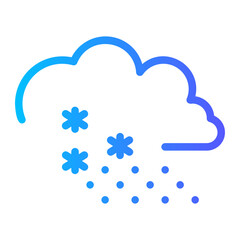 snowy gradient icon