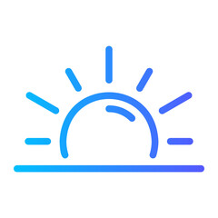 sunrise gradient icon