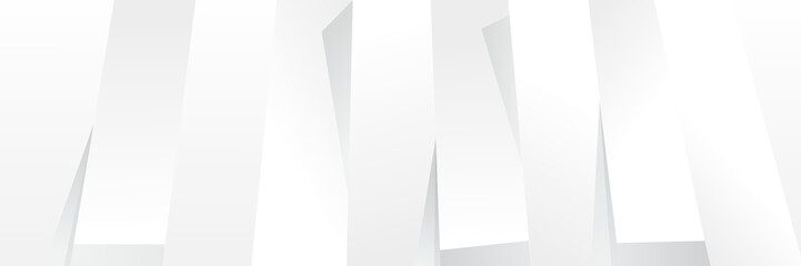 Abstract white Geometric banner design background.