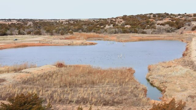 Sunny view of the Inspiration Point
 landscape of Roman Nose State Park