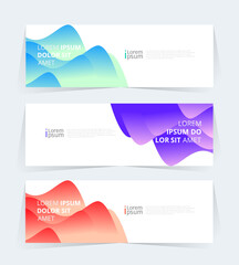 Fototapeta premium Geometric banner design with Vector presentation template.