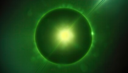 Obraz premium Green Background With Green Circular Element in Middle