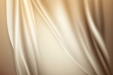 Obraz premium Smooth Beige Curtain Abstract Background with Copy Space for Text
