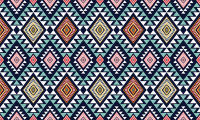Geometric ethnic pattern for background,fabric,wrapping,clothing,wallpaper,Batik,carpet,embroidery style.	