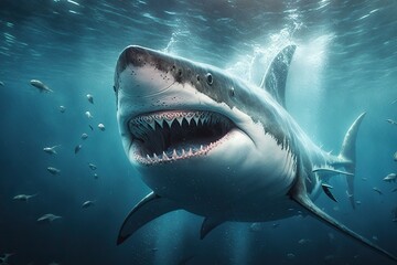 Fototapeta premium shark at the sea