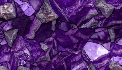 Amethyst Crystallized Textures Background