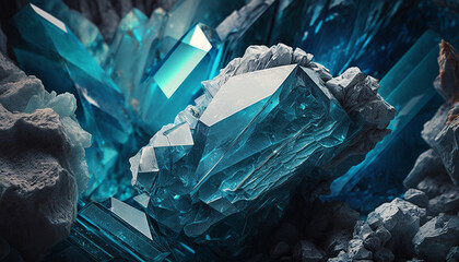 Quartz Crystal Texture Background