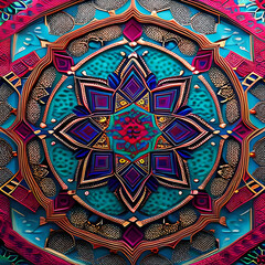 Islamic stained glass pattern