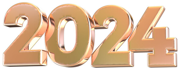 2024 Number 3D Gold