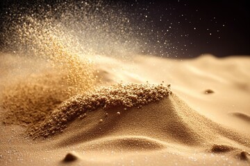 Fototapeta na wymiar Glitter Sand background. Golden Glitter. Golden glitter particles background. Abstract liquid sand background