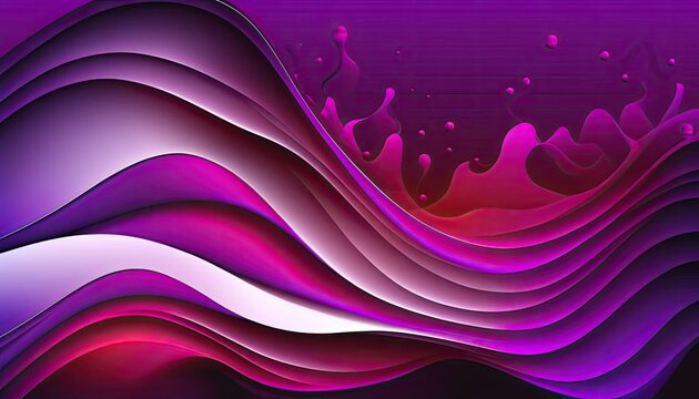 Purple and black background illustration with a wavy pattern and copy space