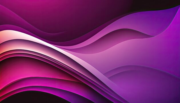 Purple and black background illustration with a wavy pattern and copy space
