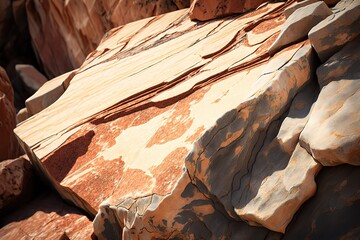 Obraz na płótnie Canvas Textured stone sandstone surface. Close up image