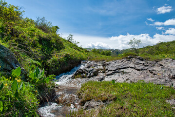 river in the mountains