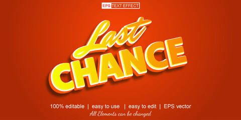 last change text effect, easy to use, vector text effect