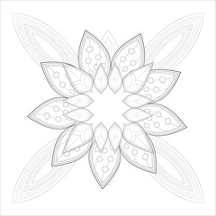 Coloring Books. Hand drawn flowers in zentangle style for t-shirt design or tattoo and coloring book