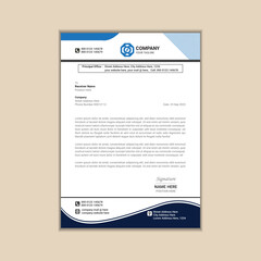 "Clean and Simple Corporate Business Letterhead Template"